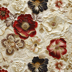 seamless pattern with flowers