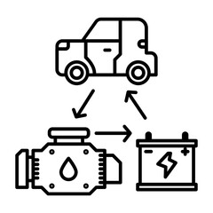 Battery charger icon