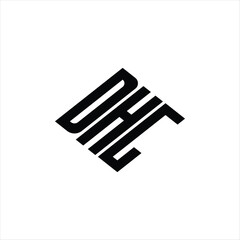  Modern abstract DHG logo design featuring geometric lines for innovative data analysis and digital transformation branding