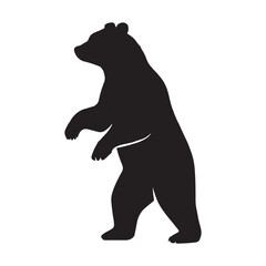 Black Bear Silhouette – Majestic Forest Icon