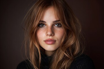 Naklejka premium Portrait of a beautiful young woman