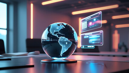 Global Digital Information Technology and Futuristic Interface