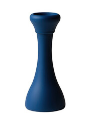 Dark navy blue, tapered vase,  simple, elegant form