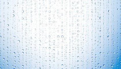 Water droplets on glass surface