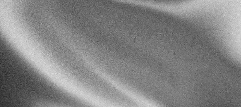 White gray grainy background, grayscale abstract gradient shape noise texture wide banner header cover design