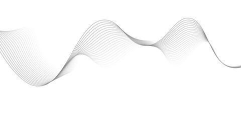 Abstract wave element for design digital frequency track equalizer, Abstract vector background with gray wavy lines.