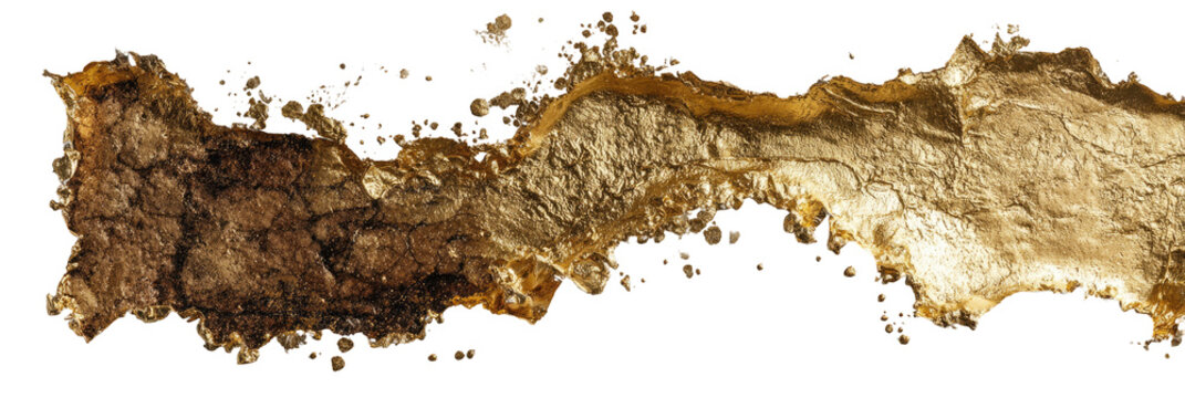 Detailed view of a geological sample, exhibiting irregular shapes and varied textures, ranging from light tan to dark brown