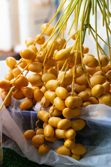Fresh yellow date palm ready for market