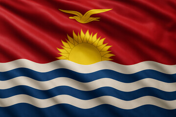 waving flag of Kiribati