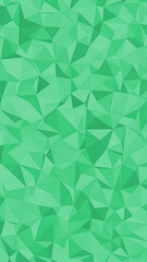 Abstract geometric pattern with green polygonal shapes and light reflections