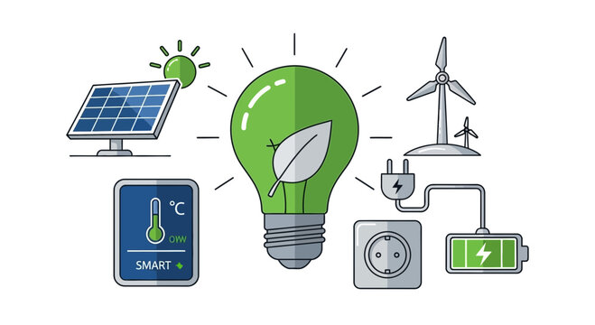 Renewable energy sources display