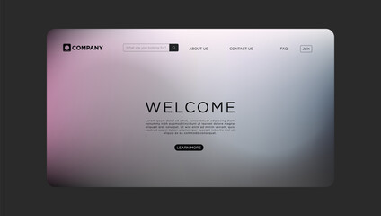 Elegant website template welcomes visitors with a clean modern design for business or personal use
