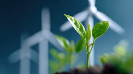 Data visualization showing the economic benefits of investing in green technologies, sustainable growth. Investment, prosperity. Analytical, clear.