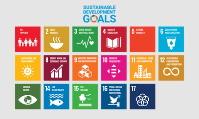 Sustainable development goals illustration