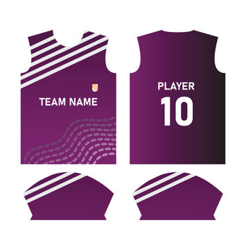 Football Jersey design template front and back