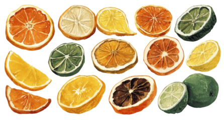 Citrus slices, dried & vibrant