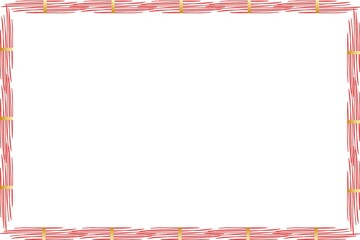 Fototapeta premium Simple Frame with White Background, Red and Golden Unique Frame, Unique Style Frame, Border Frame, Photo Frame, Amaizing Frame