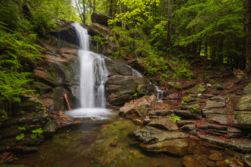 waterfalls of the Jesen&iacute;ky mountains, waterfall, water, stream, forest, nature, river, cascade, landscape, green, rock, fall, stone, falls, flow, tree, trees, park, mountain, rocks, creek, travel, mos