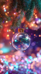 Fototapeta premium christmas tree decoration