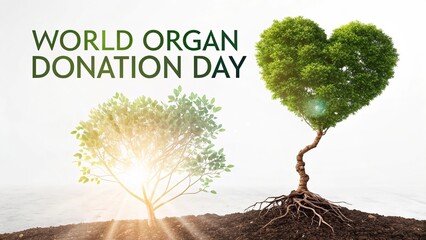 Concept art representing World Organ Donation Day health awareness.