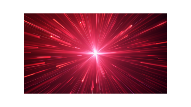 Red Light Burst Effect. Dynamic energy explosion. Perfect for digital art, sci-fi themes, and backgrounds.