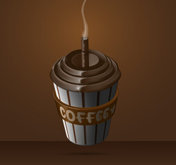 Copo de café 3d