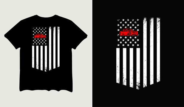 Naklejki USA Flag hot rod t-shirt design for t-shirt quotes or poster svg printable cut file 