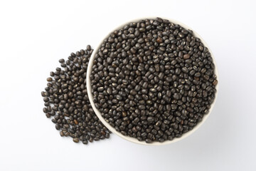 whole black urad dal, also known as black gram or urad sabut dal. Dal Makhani