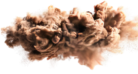 Abstract cloud-like shape of beige and light brown smoke or liquid paint, with textured edges and wispy details