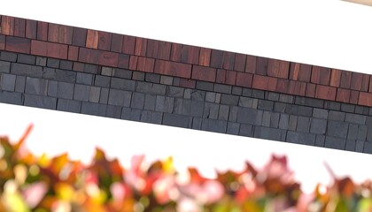 Wood plank wall section detail