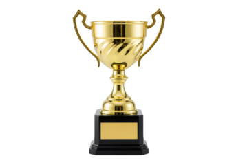 Elegant golden championship award showcasing the pinnacle of success and recognition, perfect for celebrating significant achievements and ultimate triumph.