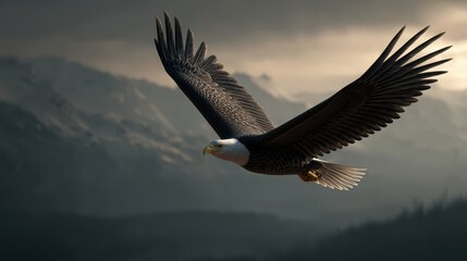 Fototapeta premium eagle in flight