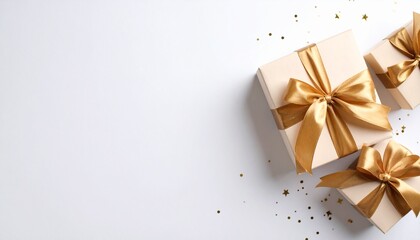 gift box with golden ribbon
