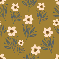 Vintage Pattern Flower Floral illustration Design Vector