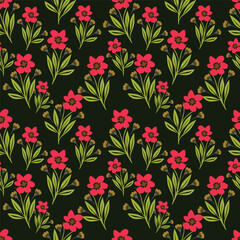 Vintage Pattern Flower Floral illustration Design Vector