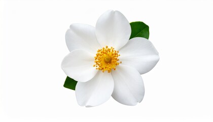white flower on white background