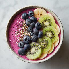 Healthy Smoothie Bowl with Fresh Fruits