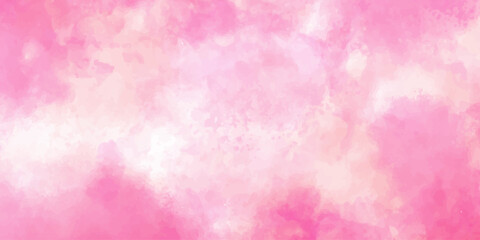 Abstract pink and purple watercolor paint texture on a vintage paper background