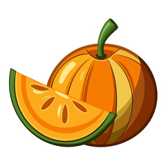 pumpkin on a white background