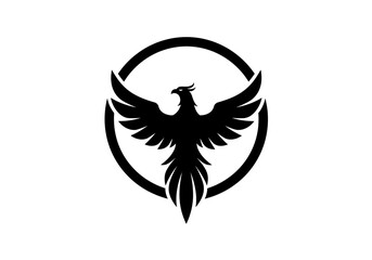 Obraz premium A minimalist phoenix vector for t-shirt print concepts