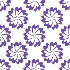 Floral seamless pattern. Branch with leaves ornamental background.