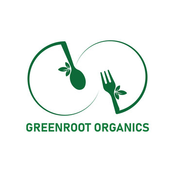 Organics logo vector templet print