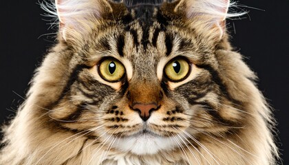 close up portrait of a cat