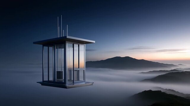 Creative Transparent Architecture Space in the Cloud