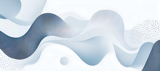 Abstract waves background design with lines and shapes modern art wallpaper graphic vector illustration | empty template