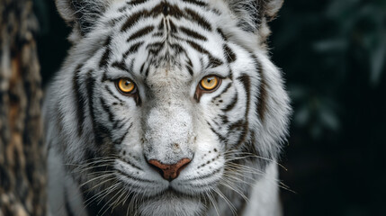 Retrato de tigre blanco 