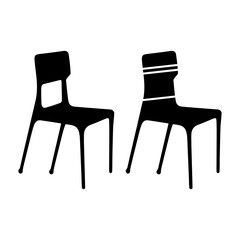 chair silhouette vector