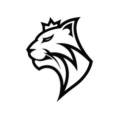 Panther Head Logo Illustration for Sports and Branding