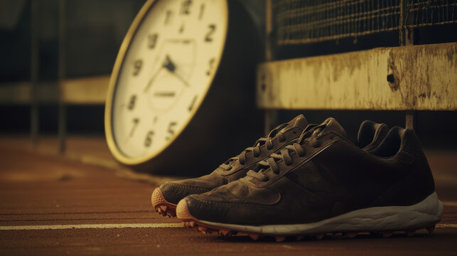 Track and Field / Running Running shoes , Stopwatch , Hurdles, Javelin, discus, shot put. - Powered by Adobe