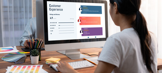 Customer experience and review analysis by brisk computer software for corporate business